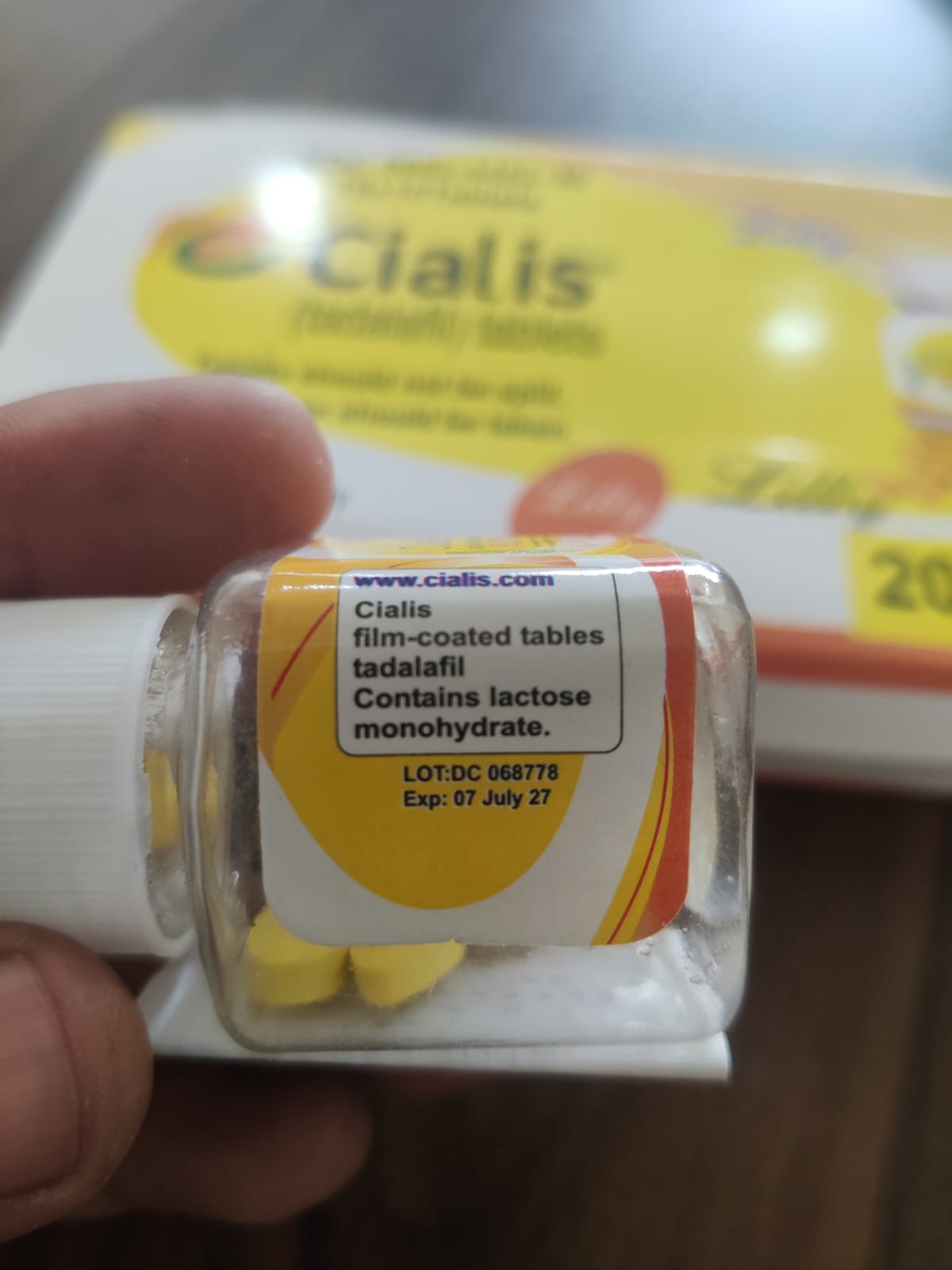 Cialis 20mg Tadalafil Tablets – Original Imported Pack (10x10 Tablets)